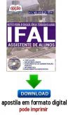 Apostila - ASSIST. DE ALUNOS - Instituto Federal de Educação, Ciência e Tecnologia de Alagoas (IFAL)