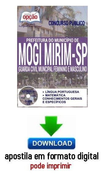 Apostila - AGENTE COMUNITÁRIO DE SAÚDE - Prefeitura de Mogi Mirim-SP Garanta já a sua apostila para