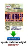Apostila - AJUDANTE GERAL - Prefeitura de Mogi Mirim-SP