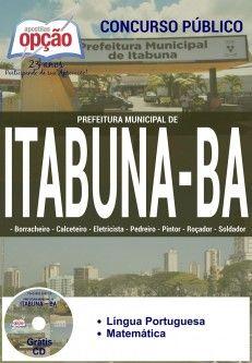 Concurso Prefeitura Municipal de Itabuna / BA  CARGOS DE NÍVEL FUNDAMENTAL I