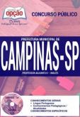 Concurso Prefeitura Municipal de Campinas / SP  PROFESSOR ADJUNTO II - INGLÊS