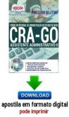 Processo Seletivo CRA GO 2016  ASSISTENTE ADMINISTRATIVO II